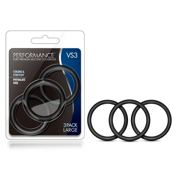 Performance VS3 Pure Premium Silicone Cockrings - ClubX